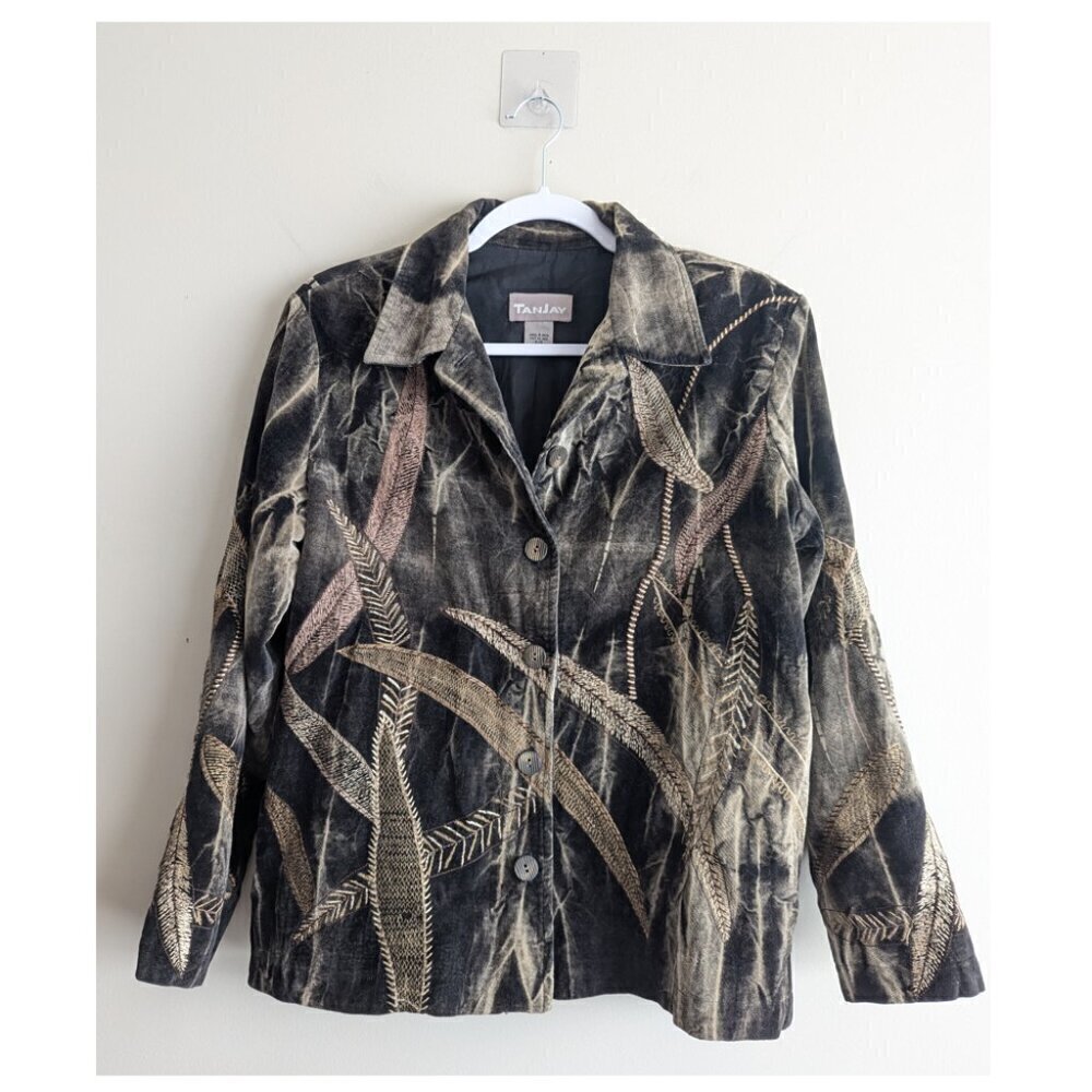 TanJay grass wheat embroidered Jacket